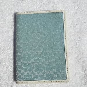 Coach signature passport wallet